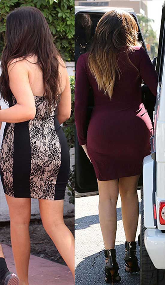 flat butt before and after