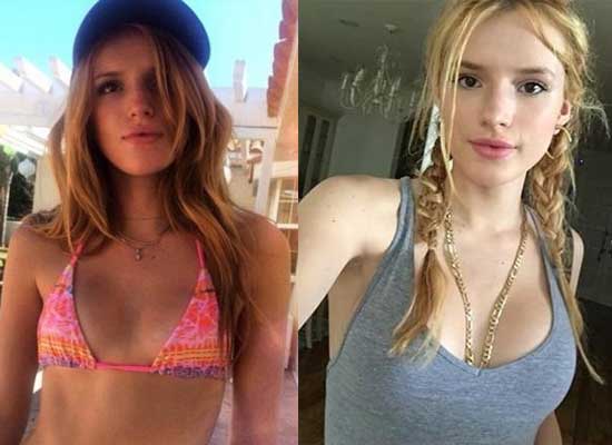 Bella Thorne Boob Job Before and After Pictures.